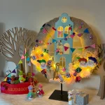 DIY-Pakket; Pieten Pakjeshuis Krans, 35cm
