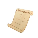 Houten verlanglijstje, 2 stuks, 6cm