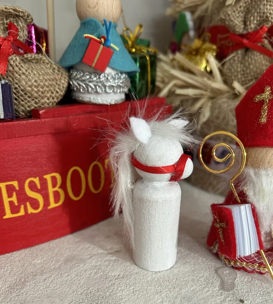 DIY-Pakketje; OZOSNEL Houten Peg, Kegelpoppetje recht, 65mm