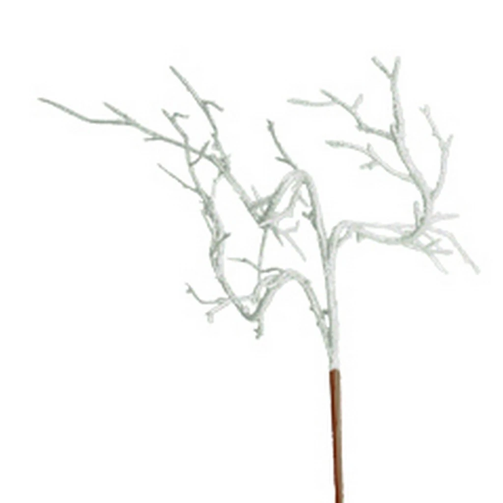 Winters takje met witte glitters, 12cm  (kerst-winter)