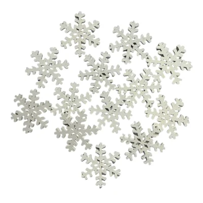 12 sneeuwvlokjes van hout, 3cm (kerst-winter)