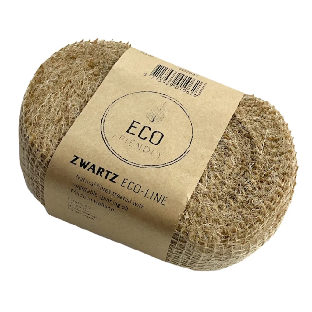Jute band Naturel, 5cm, Halve rol 20 meter  (kerst-winter)