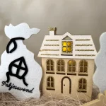 Setje van 2 huisjes; Lichtjes voor de Sint