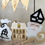 Setje van 2 huisjes; Lichtjes voor de Sint